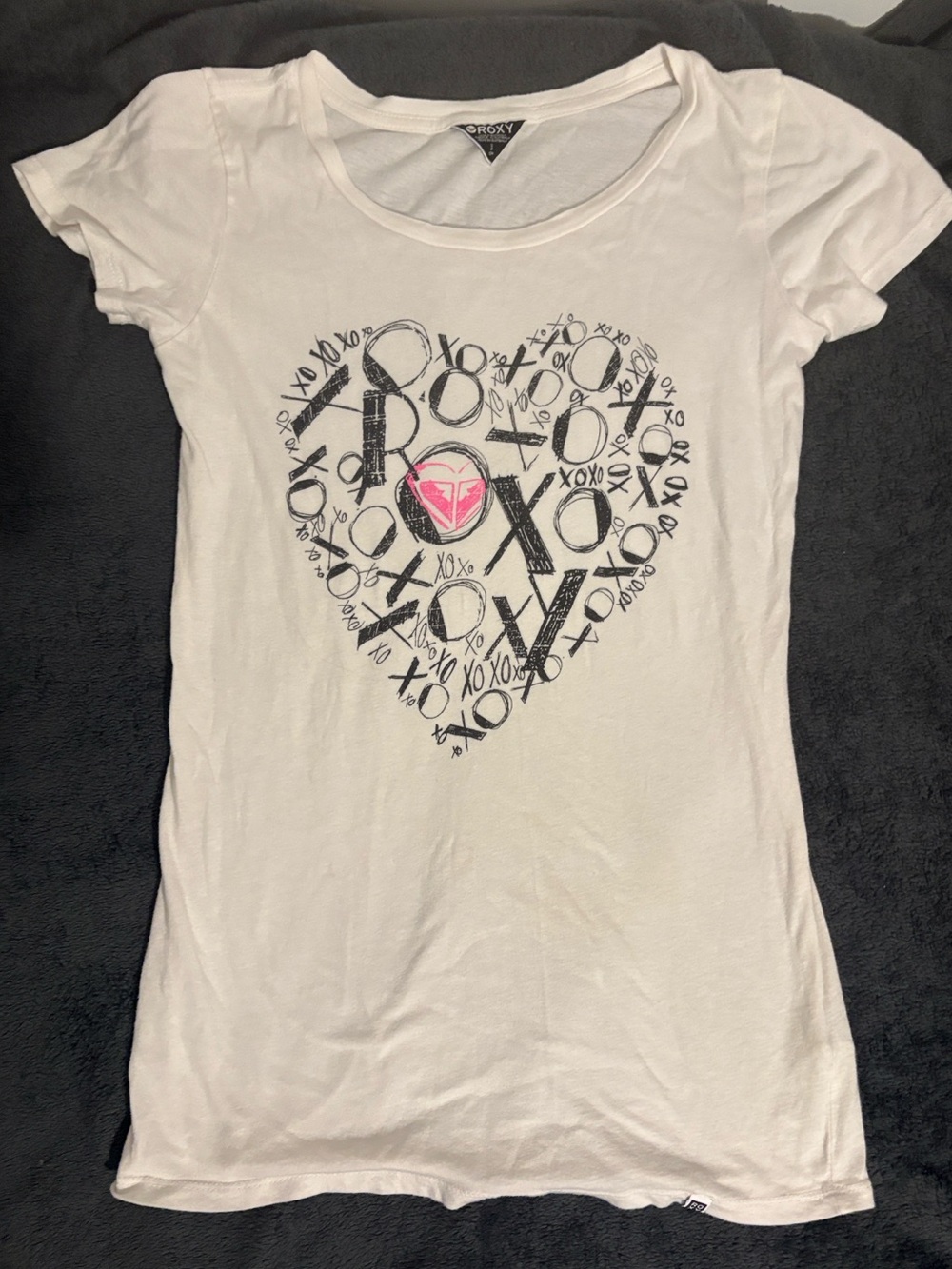 Roxy white graphic tee